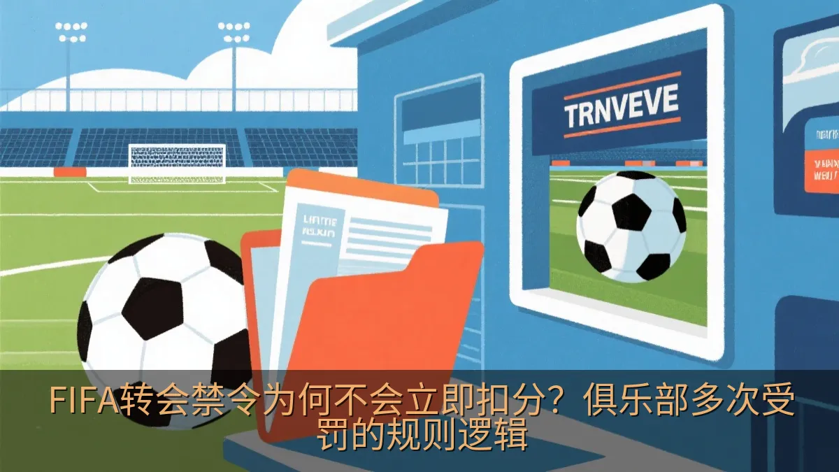 足球转会窗口与俱乐部财务监管概念图