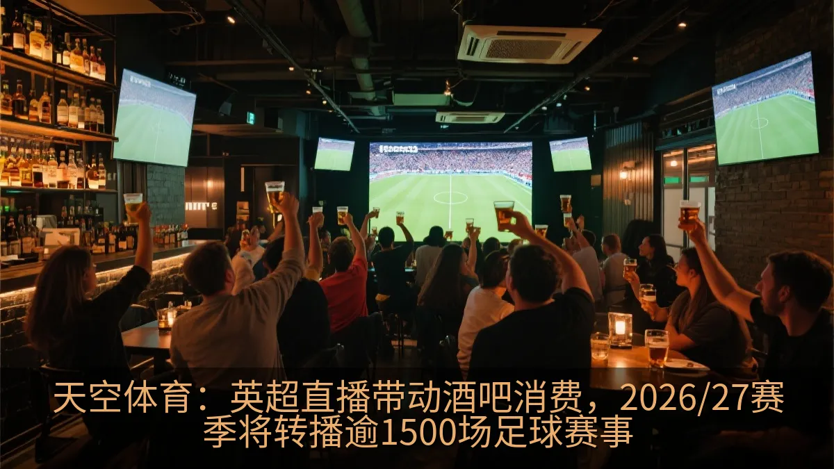 热闹酒馆内的足球观赛氛围